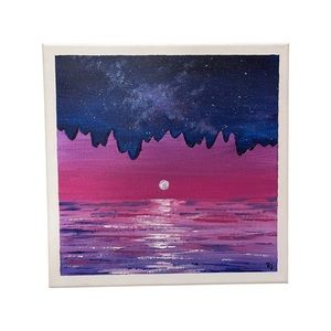 New galaxy drip sunset painting by Ryanchristyarts
